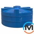 Емкость накопительная Евро Пласт пищевая Низкая Ø 2420*1290 2-ш. синяя 5000 л. вертикальная, фото 