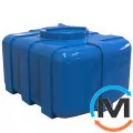 Ємність накопичувальна Євро Пласт харчова Овал 880*690*510 2-ш. синя 200 л. прямокутна, фото 