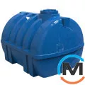 Емкость накопительная Евро Пласт пищевая Ребро 1970*1600*1380 2-ш. синяя 2000 л. горизонтальная, фото 
