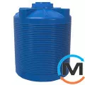 Емкость накопительная Евро Пласт пищевая Стандартная Z Ø 1210*1500 2-ш. синяя 1500 л. вертикальная, фото 