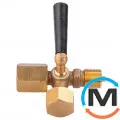 3-хiд. запірний кран для Манометра Tervix Pro Line M3 Valve PN 16, 1/2"х1/2", фото 