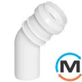 Колено канализационное Magnaplast 32/45, Вариант: Простое, Вид канализации: Внутренняя, Тип канализации: Простая, Градус (град.): 45, Диаметр (мм): 32, Материал: Полипропилен PPR, фото 