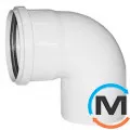 Колено канализационное Magnaplast 32/88,5, Вариант: Простое, Вид канализации: Внутренняя, Тип канализации: Простая, Градус (град.): 90, Диаметр (мм): 32, Материал: Полипропилен PPR, фото 