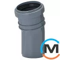 Колено канализационное Magnaplast 110/15, Вариант: Простое, Вид канализации: Внутренняя, Тип канализации: Простая, Градус (град.): 15, Диаметр (мм): 100, Материал: Полипропилен PPR, фото 