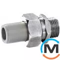 Полипропиленовый соединитель разборный с мет.нипелем 20 х 1/2 "С KAN ppr, Тип резьбы: Наружная, Диаметр резьбы: 1/2", Диаметр (мм): 20, фото 