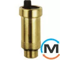 Автоматический воздухоотводчик Afriso 3/8" латунь, Диаметр резьбы: 3/8", Исполнение: Прямой, Материал: Латунь, фото 