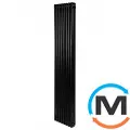 Вертикальный дизайнерский радиатор ARTTIDESIGN Bari III 8/1800/380 черный матовый, Цвет: Черный, фото 