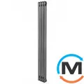 Вертикальный дизайнерский радиатор ARTTIDESIGN Bari II 4/1800/200 серый матовый, Подключение радиатора: Боковое, Исполнение: Вертикальный, Цвет: Серый, Высота (мм): 1800, Ширина (мм): 200, Количество рядов: 2, фото 