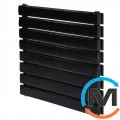 Горизонтальний дизайн радіатор ARTTIDESIGN Livorno II G 8/544/600 чорний матовий, Виконання: Горизонтальний, Колір: Чорний, Висота (мм): 544, Глибина (мм): 97, Кількість секцій: 8, Довжина (мм): 600, Макс. Температура (град.): 90, фото 