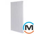 Вертикальний дизайнерський радіатор ARTTIDESIGN Livorno II 9/1200/612/50 білий матовий, Виконання: Вертикальний, Колір: Білий, Висота (мм): 1200, Глибина (мм): 10.3, Кількість секцій: 9, Довжина (мм): 612, Макс. Температура (град.): 90, фото 