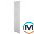 Вертикальний радіатор дизайнерський ARTTIDESIGN Livorno 7/1800/476 білий матовий, Колір: Білий, Висота (мм): 1800, Глибина (мм): 93, Кількість секцій: 7, Довжина (мм): 476, фото 