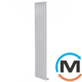 Вертикальний дизайнерський радіатор ARTTIDESIGN Rimini 6/1800/354 білий матовий, Підключення радіатора: Нижнє, Виконання: Вертикальний, Колір: Білий, Висота (мм): 1800, Кількість секцій: 6, Довжина (мм): 354, Кількість рядів: 1, фото 