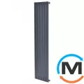 Вертикальний дизайнерський радіатор ARTTIDESIGN Terni 6/1800/354 сірий матовий, Підключення радіатора: Бокове, Виконання: Вертикальний, Колір: Сірий, Висота (мм): 1800, Кількість секцій: 6, Довжина (мм): 354, Глибина (мм): 99, Кількість рядів: 1, фото 