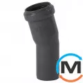Колено канализационное Ostendorf HT-Safe 32*15˚, Вид канализации: Внутренняя, Тип канализации: Простая, Градус (град.): 15, Цвет: Темно-серый, Диаметр (мм): 32, Материал: Полипропилен PPR, фото 