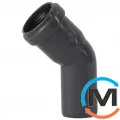 Колено канализационное Ostendorf HT-Safe 32*45˚, Вид канализации: Внутренняя, Тип канализации: Простая, Градус (град.): 45, Цвет: Темно-серый, Диаметр (мм): 32, Материал: Полипропилен PPR, фото 