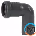 Колено канализационное Ostendorf HT-Safe 32*87˚, Вид канализации: Внутренняя, Тип канализации: Простая, Градус (град.): 90, Цвет: Темно-серый, Диаметр (мм): 32, Материал: Полипропилен PPR, фото 