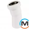 Колено канализационное Ostendorf HT-Safe white 40*15˚, Вид канализации: Внутренняя, Тип канализации: Простая, Градус (град.): 15, Цвет: Белый, Диаметр (мм): 40, Материал: Полипропилен PPR, фото 