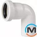 Колено канализационное Ostendorf HT-Safe white 40*87˚, Вид канализации: Внутренняя, Тип канализации: Простая, Градус (град.): 90, Цвет: Белый, Диаметр (мм): 40, Материал: Полипропилен PPR, фото 