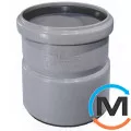 Муфта надвижная Ostendorf HT-Safe 110, Вариант: Насадная, Вид канализации: Внутренняя, Тип канализации: Простая, Цвет: Темно-серый, Диаметр (мм): 100, Материал: Полипропилен PPR, фото 