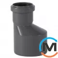 Редукция канализационная Ostendorf HT-Safe 90/50, Вариант: Обычная, Вид канализации: Внутренняя, Тип канализации: Простая, Модификация: 90/50, Исполнение: Для HT-Safe, Цвет: Темно-серый, Диаметр (мм): 90, Материал: Полипропилен PPR, фото 