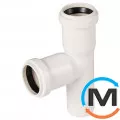 Тройник канализационный Ostendorf HT-Safe white 32/32*87˚, Вид канализации: Внутренняя, Тип канализации: Простая, Градус (град.): 90, Модификация: 32/32х87, Цвет: Белый, Диаметр (мм): 32, Материал: Полипропилен PPR, фото 