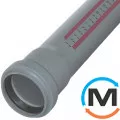Труба каналізаційна Ostendorf HT-Safe без розтрубу 110*5000, Варіант: Без розтрубу, Вид каналізації: Внутрішня, Тип каналізації: Проста, Колір: Темно-сірий, Діаметр (мм): 100, Товщина стінки (мм): 2.7, Довжина (мм): 5000, Матеріал: Поліпропілен PPR, фото 