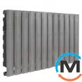 Радіатор опалення Fondital 350/100 алюміній (12 секцій) BLITZ SUPER B4 PURE METAL, Колір: Сірий, Міжосьова відстань (мм): 350, Кількість секцій: 12, фото 