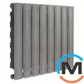 Радіатор опалення Fondital алюмінієвий (8 секцій) BLITZ SUPER B4 PURE METAL 500/100, Колір: Сірий, Міжосьова відстань (мм): 500, Кількість секцій: 8, фото 