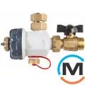 Магнитный фильтр-шламоотделитель Atlas Filtri FDM 1-ME 3/4" 90°C/600 μ/3 bar srl, Диаметр резьбы: 3/4", фото 