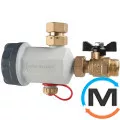 Магнитный фильтр-шламоотделитель Atlas Filtri FDM 1P 3/4" 90°C/600 μ/3 bar, Диаметр резьбы: 1/2", фото 