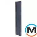 Вертикальний дизайнерський радіатор ARTTIDESIGN Livorno II 5/1800/340 сірий матовий, Виконання: Вертикальний, Колір: Сірий, Висота (мм): 1800, Глибина (мм): 103, Кількість секцій: 5, Довжина (мм): 340, Макс. Температура (град.): 95, фото 