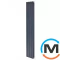 Дизайнерский вертикальный радиатор ARTTIDESIGN Livorno II 4/1800/272 черный матовый, Исполнение: Вертикальный, Цвет: Серый, Высота (мм): 1800, Глубина (мм): 103, Кол-во секций: 4, Длина (мм): 272, фото 