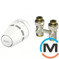 Комплект радиаторный Danfoss Regus RA+RLV-KB 1/2" прямой, Исполнение: Прямой, Присоединение: M23,5х1,5 (Click), фото 