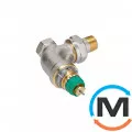 Клапан радиаторный Danfoss RA-DV 10 угловой, Диаметр резьбы: 3/8", Исполнение: Угловой, Цвет: Никелированный, фото 