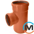 Тройник канализационный Magnaplast KG 87 200/200, Вид канализации: Наружная, Тип канализации: Простая, Градус (град.): 90, Модификация: 200/200/90, Диаметр (мм): 200, Материал: Поливинилхлорид (ПВХ), фото 