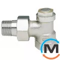 Запорный Балансировочный Измерительный клапан Verafix-mess-II V2410E0020, Диаметр резьбы: 3/4", Исполнение: Угловой, Цвет: Никелированный, фото 