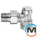 Запорный Балансировочный клапан Verafix V2400E0010, Диаметр резьбы: 3/8", Исполнение: Угловой, Цвет: Никелированный, фото 