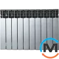 Биметаллический радиатор Mirado 96/500 silver (10 секций), фото 