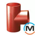 Тройник из чугуна SML 88* DN125x100мм RSP 12510088, Градус (град.): 88, Диаметр (мм): 125, Модификация: DN 125x100  , фото 