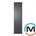 Радіатор дизайнерський Ideale Vittoria 11 7/1800/476 чорний, Виконання: Вертикальний, Колір: Чорний, Висота (мм): 1800, Ширина (мм): 476, Кількість рядів: 1, фото 