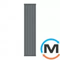 Радіатор дизайнерський Ideale Vittoria 12 6/1800/408 антрацит, Виконання: Вертикальний, Колір: Антрацит, Висота (мм): 1800, Ширина (мм): 408, Кількість рядів: 2, фото 