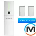 Комплект инвертор+батарея Livoltek All-in-One ESS, 5KW hybrid inverter, 15kWh LFP Battery, Емкость комплекта / ИБП (Ватт/Час): 15000, фото 