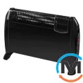 Електричний конвектор Eldom з чорним вентилятором 2000 w CFV 2000 - BL, Колір: Чорний, фото 