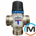 Термостатичний триходовий Termojet 1" Зовнішнє різьблення, kvs-2.5, temp - 20-43°C, Діаметр різьблення: 1", Діапазон регулювання: 20...43, Kvs (куб. м/год): 2.5, фото 