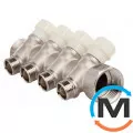 Коллектор вентильный FADO 3/4"x1/2"x4, Количество выходов: 4, Диаметр вход/выход: 3/4", фото 