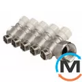 Коллектор вентильный FADO 3/4"x1/2"x5, Количество выходов: 5, Диаметр вход/выход: 3/4", фото 