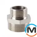 Ніпель редукційний 1 1/4"х3/4" нікель ASG, Діаметр різьблення: 1 1/4"х3/4", Виконання: Редукційний, фото 