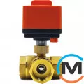 Кран 3-проходной с сервоприводом FADO Water control 1", фото 
