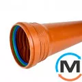 Труба каналізаційна ASG Esterno 250x5000 6.2 SN 4, Діаметр (мм): 250, Довжина (мм): 5000, фото 
