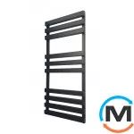 Сушка для рушників Genesis-Aqua ALPINA 800x530 чорний, Колір: Чорний, Висота (мм): 800, фото 